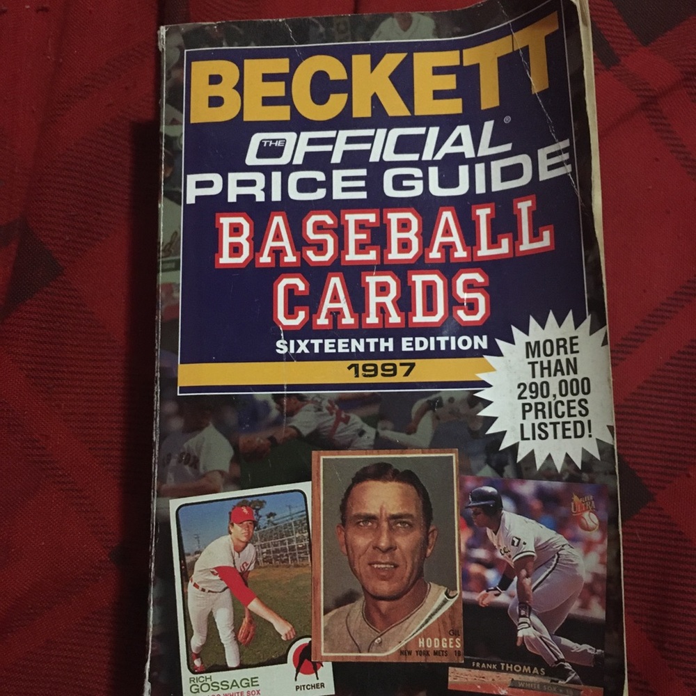 Baseball cards prices guide